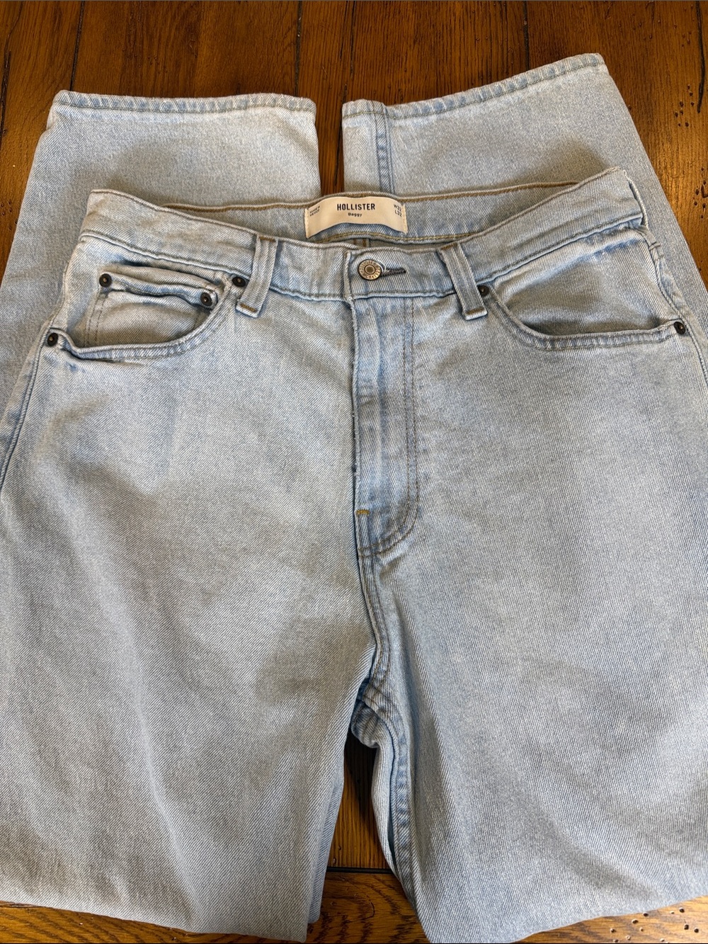 Hollister Men’s Baggy Light Wash Jeans Size 32x32 EUC LooseFit Y2K Vintage Style